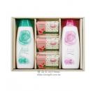 普羅旺斯玫瑰精油按摩皂(80gx3)+綻放玫瑰油沐浴乳(300mlx1)+綻放玫瑰油洗髮乳(300mlx1)
