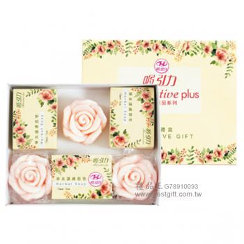 吸引力護膚香皂3入+玫瑰造型香氛皂3入